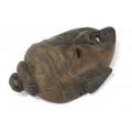 RAR : masca shamanica tibetana " Ngakpa ". lemn de agar. Nepal cca 1900